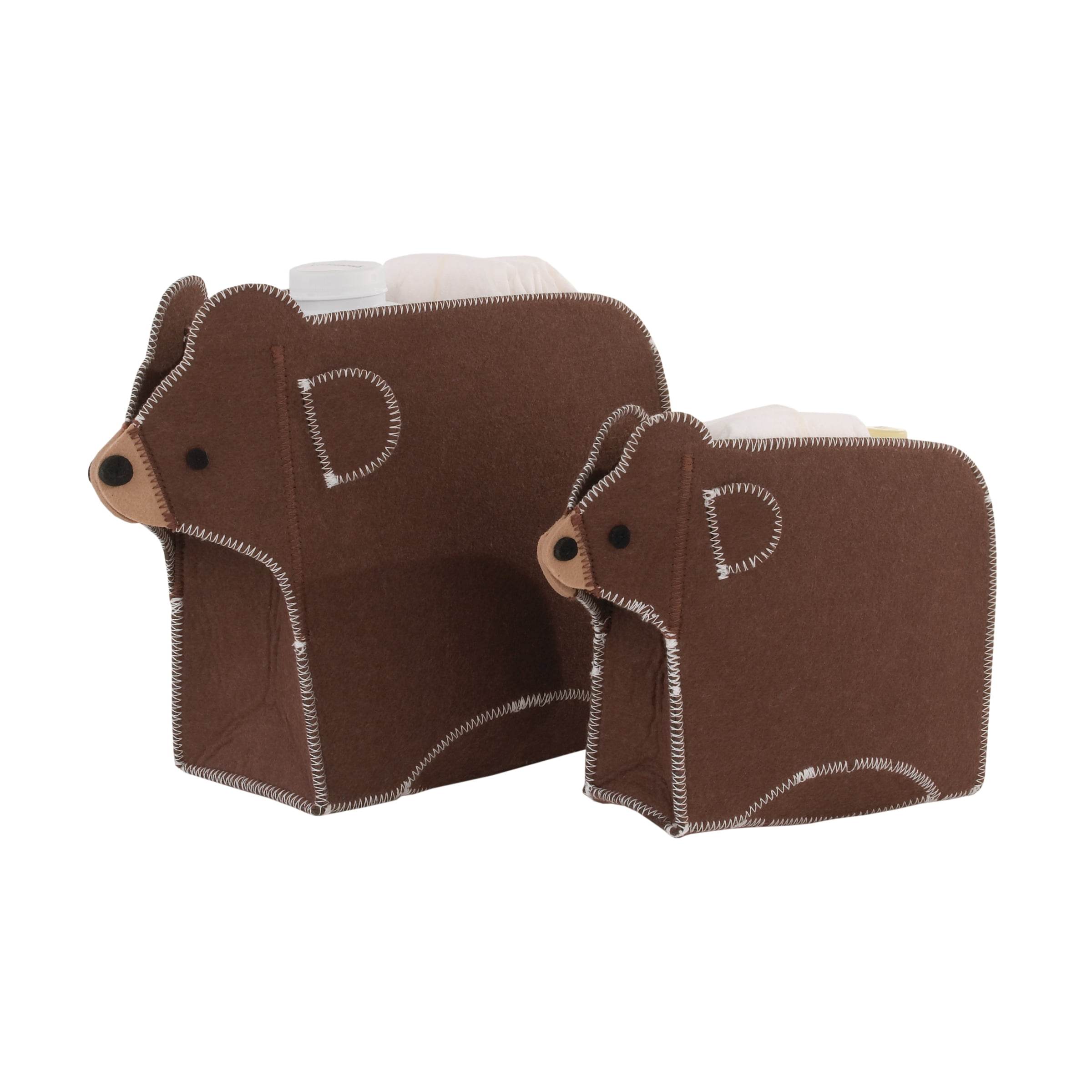 Little Love by NoJo Bear Shaped 2 Pk Storage