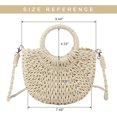 thumbnail image 2 of Kukuzhu Women's Cotton Geometric Crossbody Handbag, Beige, 2 of 7