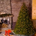 thumbnail image 3 of National Tree Company Pre-Lit 'Feel Real' Artificial Giant Full Downswept Christmas Tree, Green, Douglas Fir, White Lights, Includes Stand, 10 feet, 3 of 4