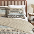 thumbnail image 6 of Lodge Quilt Set - Lightweight, Soft, All-Season - 3-Piece Reversible Rustic Bedding Set (Full / Queen, Rustic Lodge Stripes), 6 of 6