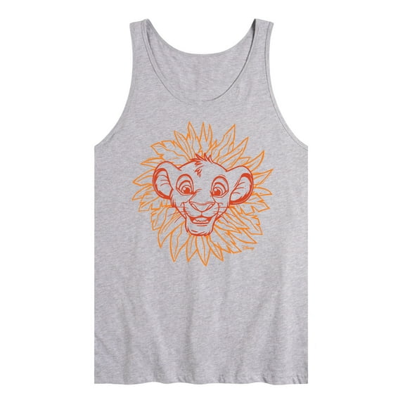 Disney - The Lion King - Simba Linocut - Men's Jersey Tank Top