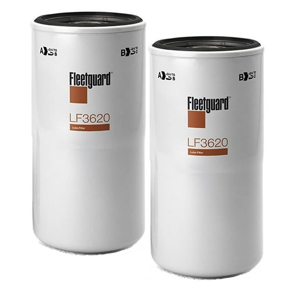 Genuine Fleetguard - Cummins Filtration LF3620 Fleetguard Lube Filter Pack of 2, Replaces Baldwin B495, Donaldson P552100, Luber Finer LFP2160, Wix 51971