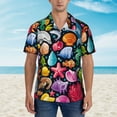 thumbnail image 6 of Picia Underwater Diving Animals Gentle Cotton Regular Fit Short Sleeve Casual Hawaiian Shirt for Men-3X-Large, 6 of 9