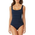thumbnail image 1 of Anne Cole - Square Neck Shirred One Piece, 1 of 3