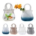 thumbnail image 2 of SDFGTstore Clear Glass Vase Fish Bowl Vase Bucket Decoratives Flower Vase Table Decors Festival Wedding Home Decorations, 2 of 21