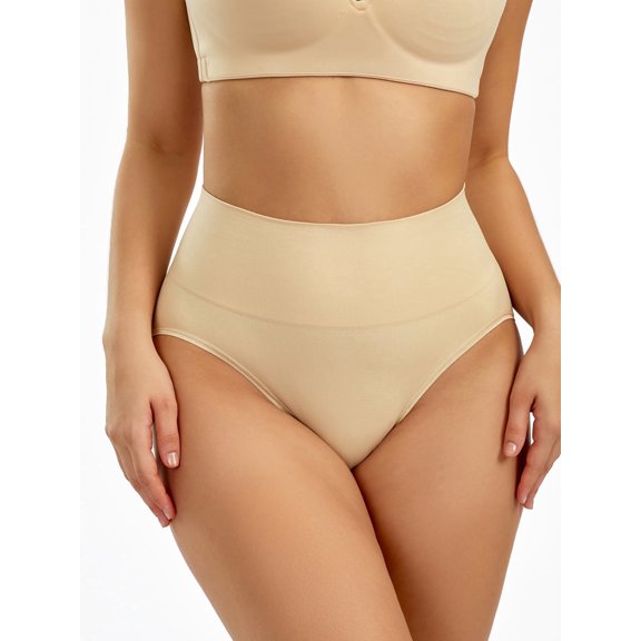 Athlemo Women's Tummy Control Light compression High Waisted Slimming Panties