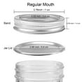 thumbnail image 5 of Penck Wide Mouth Mason Jar Lids - 12 PACK Large Mouth Mason Jar Lids with Jar Rings, Rust-Proof Split-Type Leak Proof(70mm,  Silver), 5 of 7