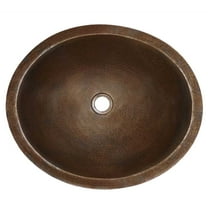 Native Trails Cps68 Classic 19" Oval Copper Undermount Bathroom Sink - Copper