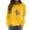 Yellow, variant on Women Crew Neck Pullover Oversized Sweatshirt for Women Ribbed Women's Casual Round Neck Raglan Long Sleeved Colorful Sunflower Cat Print Pullover Sweatshirt Sweater Xl