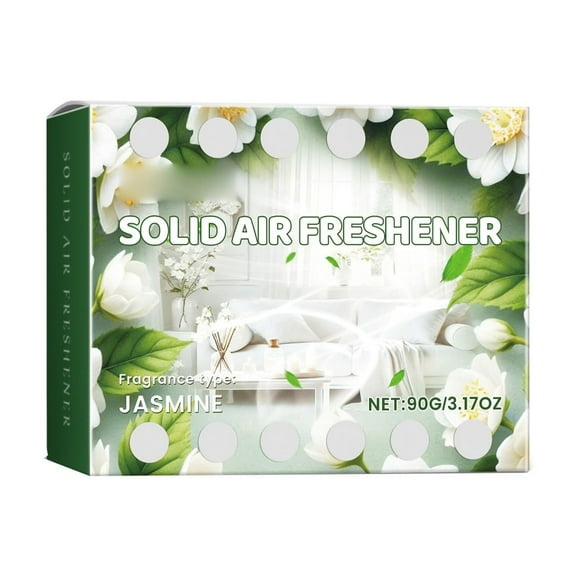 Jasmine Scented Air Gel Long Lasting 30 Days Slow Release Car Home Gel Odor Eliminator For Car Closet Room No Plug Required Refreshing Fragrance