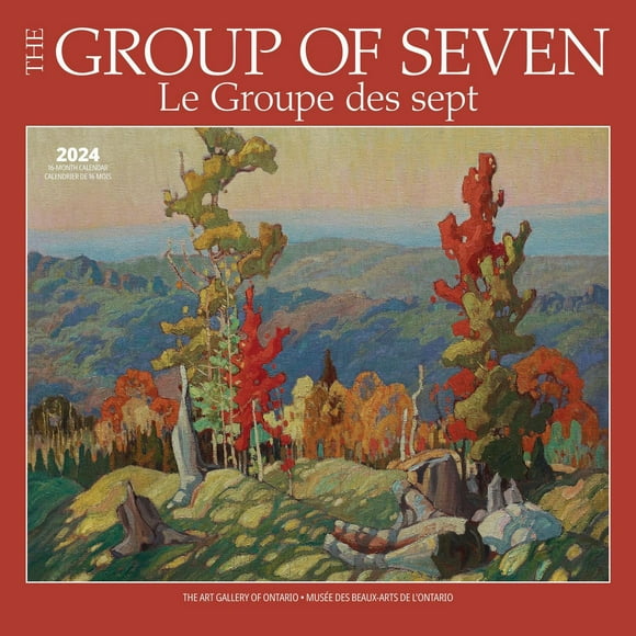 Wyman Publishing Le Groupe des Sept AGO 2024 30.48x60.96 CM Mur Carré Calendrier, 9781525611650