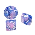 thumbnail image 4 of 10 Uds Dados poliédricos D10 Zulema colores dobles juego, 4 of 8
