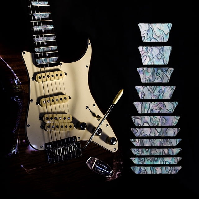 Calcomanías para diapasón de guitarra eléctrica Premium de 0,04 mm