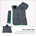 thumbnail image 2 of CTIRCHIU Dog Towelling Robe For Bath Use Superfine Absorbent Fiber 1Set, 2 of 5