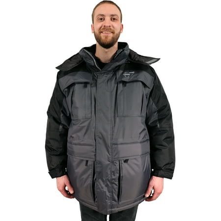 Freeze Defense Warm Men's 3in1 Winter Jacket Coat Parka & Vest (Small,