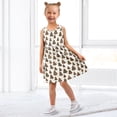thumbnail image 7 of Girls Dress Christmas Tree Chocolate Cookies Sleeveless Dress for Girls Hem A-Line Casual Sundress, 7 of 7
