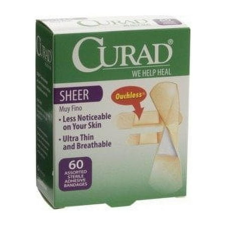 CUR02276 - Medline CURAD Sheer Adhesive Bandages,Sheer,Yes