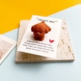thumbnail image 4 of Cute Teddy Resin Pocket Card, Small Doggy Series Decorative Gift Card, Adorable Puppy Theme Greeting Card for Birthday, Holiday, Party, Daily Gift and Home Desktop Decoration, 4 of 6