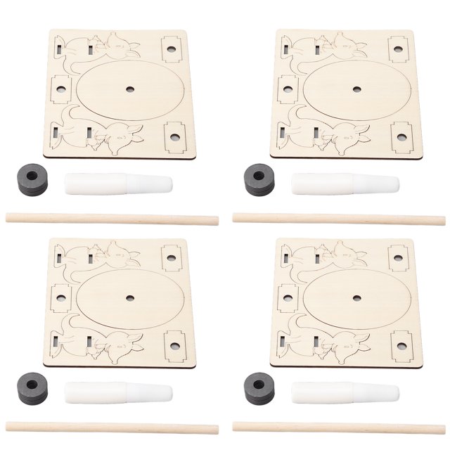 Kit de Ciencia de Madera ANGGREK para Niños Bricolaje Madera Compuesta No Tóxica