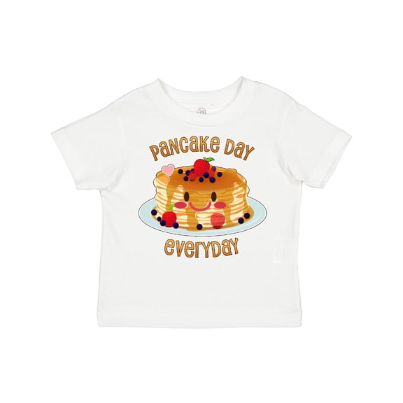 Inktastic Pancake Day Everyday- Smiling Stack of Pancakes Boys or Girls Toddler T-Shirt