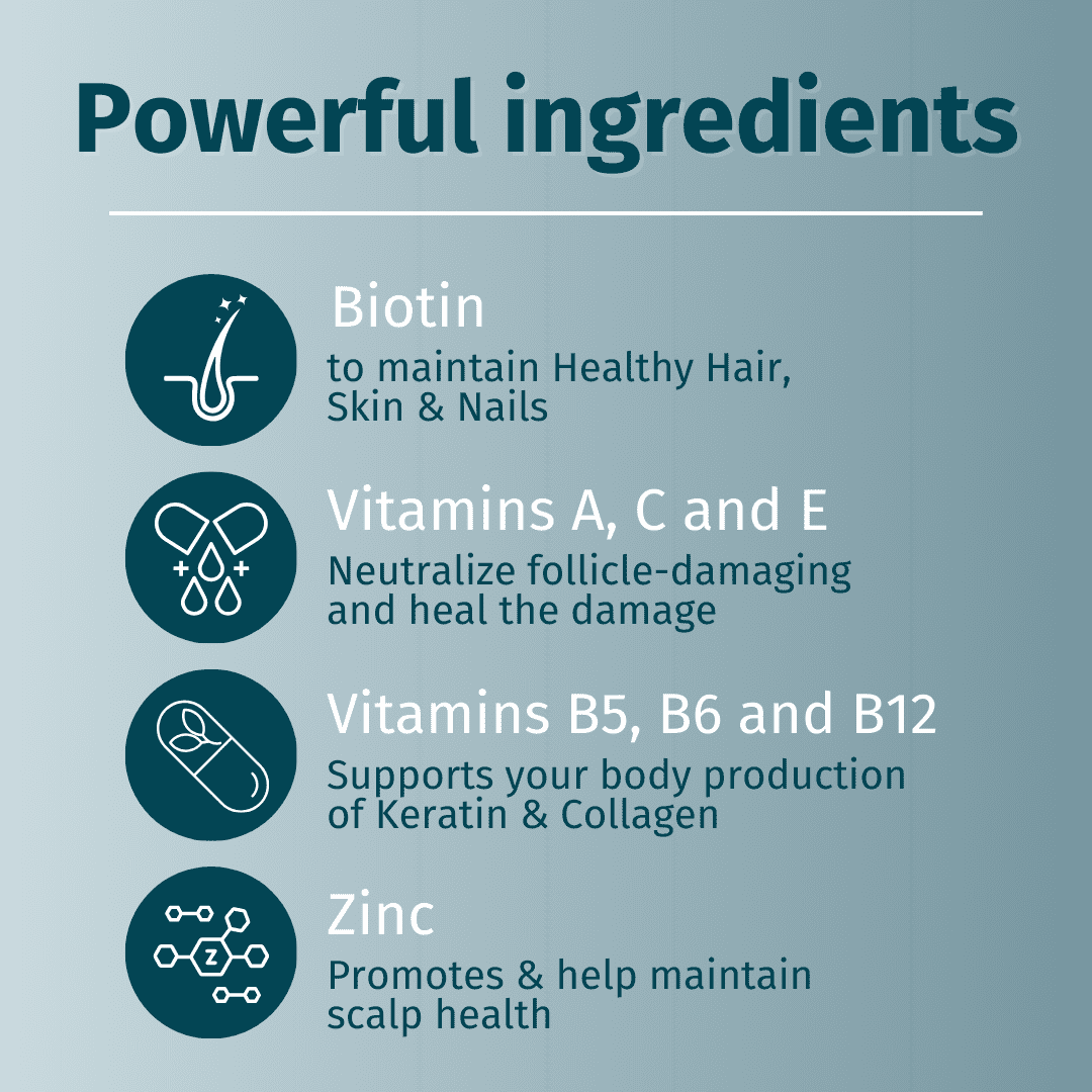 WEEM- Hair, Skin & Nails Gummies, Gluten Free, Vegan, Cruelty-free 60 ct.