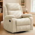 thumbnail image 1 of Korser Fauteuil Inclinable Pivotant à Bascule avec Massage en Lin pour Salon, Beige, 1 of 7