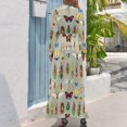 thumbnail image 2 of The Usual Suspects - Insects on grey - watercolour bugs pattern by Cecca Designs Long Dress luxury woman party dress, 2 of 4