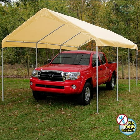 King Canopy Universal Canopy 10' x 20' , 1 3/8-Inch Steel Frame, 8 Leg, Tan