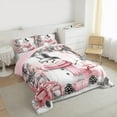 thumbnail image 3 of Castle Fairy Kids Cartoon Snowman 2pcs Bedding Comforter Set,Merry Christmas Twin Comforter Sets,Xmas Gifts Breathable Bedding Set,Luxury Bedroom Decor, 3 of 8