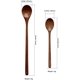 thumbnail image 5 of Juego de 3 cucharas mezcladoras de madera con mango largo de 13 pulgadas con 3 piezas de 9 pulgadas, 5 of 5