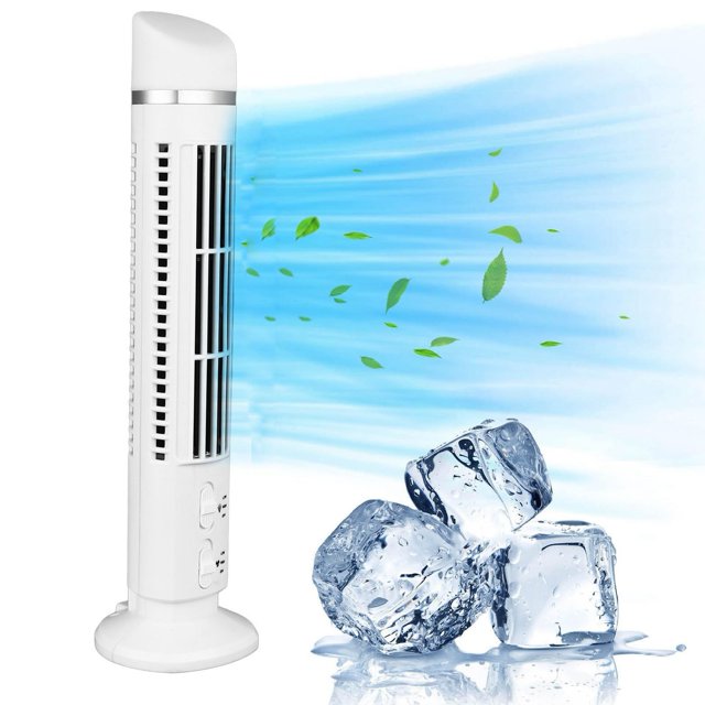Ventilador de Torre Sin Aspas Con Luz, Ventilador de Torre Sin Aspas: Diseño de Seguridad, Ahorro de Energía, Ahorro de Espacio, 3 ASPAS paraescritorio de Oficina en Casa, 10,5