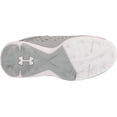 thumbnail image 6 of Under Armour Youth Leadoff Low Rm Jr Molded Baseball Cleat Grey/White Medium 13K 13K Medium US/Grey|White, 6 of 8