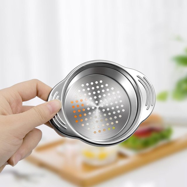 Colador Portátil de acero inoxidable Soledad para cocina 11,8 cm x 9,3 cm x 2,5 cm