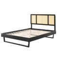 thumbnail image 3 of Platform Bed Frame, Full Size, Wood, Black, Modern Contemporary Urban Design, Bedroom Master Guest Suite, 3 of 9