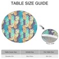 thumbnail image 6 of Round Picnic Table Cloth 100% Waterproof & Oil Proof, Elastic Fitted Table Cover for 36"-44" Round Tables, for Dining, Camping, Outdoor, 6 of 7