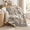Butterfly Grey and White-60"x80", variant on Floral Pink Red 80"x90" Queen Size Boho Cotton Muslin Throw Blanket