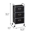 thumbnail image 2 of Honey-Can-Do 3-Drawer Fabric Storage Cart, 2 of 3