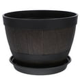 thumbnail image 5 of GAXIRE Plastic Planter Pot Black 1 Set 11.8X11.8X8.7In, 5 of 8