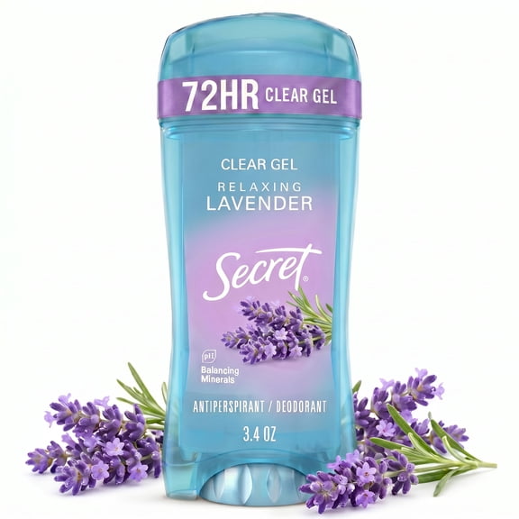 Secret Clear Gel and Deodorant for Women, Refreshing Lavender, 3.4 oz