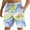 Sky Blue, variant on ZCFZJW Men's Swim Trunks Hawaiian Bathing Suit Swimsuits Lightweight Casual Big and Tall Summer Tie Dye Tropical Palm Tree Print Beach Board Shorts with Pockets Green L