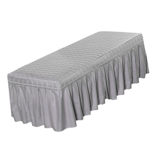 Cubierta de Sábana de Cenefa de Cosmética de 4x con Agujero Gris-190x70cm Sunnimix Hoja de cenefa de mesa de masaje
