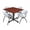 Grey, variant on Regency 30 In. Square Laminate Table - Cherry & Kobe Base With 4 M Stacker Chairs - Black