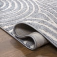 thumbnail image 6 of JONATHAN Y SANDSTONE 5 x 8 Area Rug, Ariana Art Deco Striped Arches Two-Tone - Blue/White, SND100C-5, 6 of 8