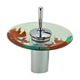 thumbnail image 3 of Waterfall Faucet Bathroom Sink Tap Cast Brass Chrome 7" H Koi Fish Glass| Renovators Supply, 3 of 8