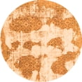 thumbnail image 1 of Ahgly Company Indoor Round Abstract Orange Modern Area Rugs, 7' Round, 1 of 4
