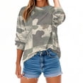 thumbnail image 2 of Maplenight Crewneck Sweatshirts for Women Casual Long Sleeve Tops Camo Maple Graphic Shirts Fall Fashion Clothes, 2 of 6