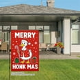 thumbnail image 3 of JOOCAR Merry Honk Mas Duck Christmas Garden Flag for Winter Christmas Home Outdoor Garden Yard Door Decor 12x18 inch, 3 of 5