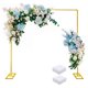 thumbnail image 1 of Arco de Globo para Boda Soporte de Fondo para Fiesta, Kit Aro Cuadrado Dorado para Decoración de Globos Marco Globos Flores, Base Arco Metal Desarmable para Ceremonia Jardín Evento Novia, 1 of 4
