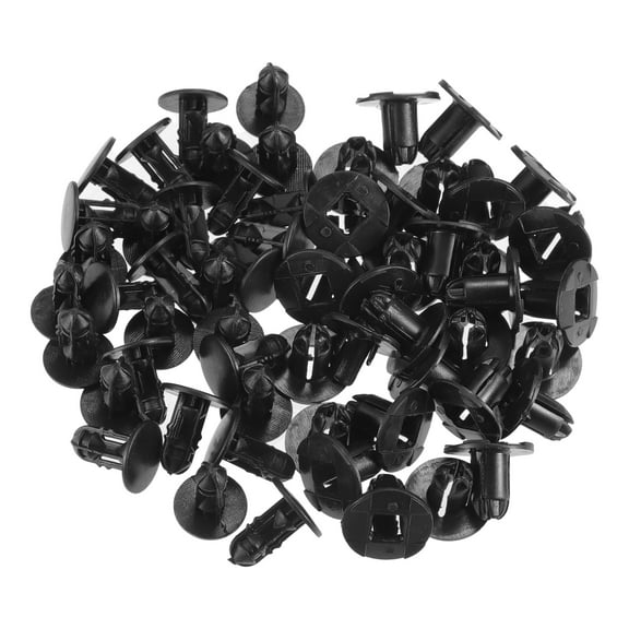 Unique Bargains 30 Pcs Push-Type Retainer Clip No.865952T500 Automotive Clips for Hyundai Accent 2015-2017 Plastic Black