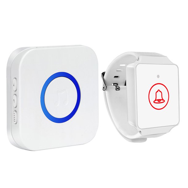 ZHAOCHENG Pulsador de llamada para personas mayores 1pc - Buscapersonas de emergencia - Buscapersonas por enfermedad - Alarma de pulsera para personas mayores - Alarmas inalámbricas para el hogar Alar